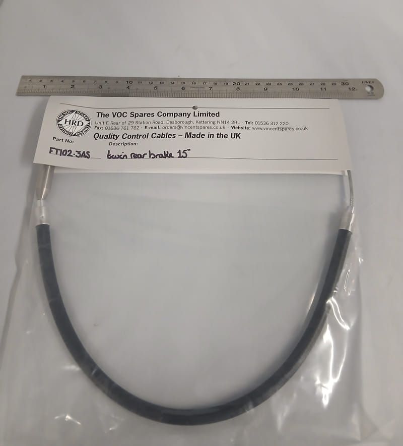 TWIN REAR BRAKE CABLE FOR D KIT (B/C) 15