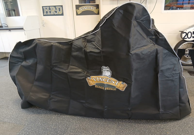 MOTORCYCLE COVER WITH LOGO, D BLACK PRINCE