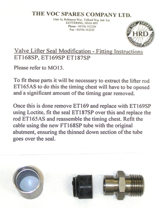 REVISED VALVE LIFTER SEAL KIT