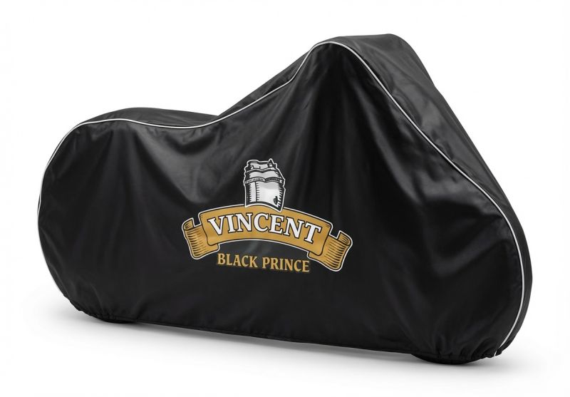 MOTORCYCLE COVER WITH LOGO, D BLACK PRINCE